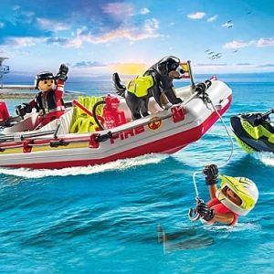 71464 Bote de bomberos con moto acuática